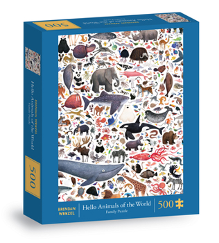 Misc. Hello Animals of the World 500-Piece Family Puzzle Book