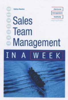 Paperback Sales Team Management in a Week Book