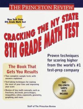 Paperback Cracking the New York State 8th Grade Math Test Book