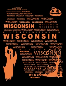 Paperback Wisconsin: Unruled Blank Sketch Notebook 7.44" x 9.69" 100 pages 50 sheets Book