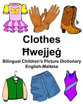 Paperback English-Maltese Clothes Bilingual Children's Picture Dictionary Book