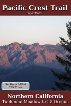 Paperback Pacific Crest Trail Pocket Maps - Northern California Book
