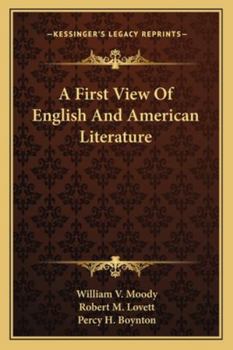 Paperback A First View Of English And American Literature Book