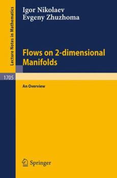 Paperback Flows on 2-Dimensional Manifolds: An Overview Book