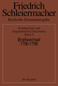 Hardcover Briefwechsel 1796-1798: (Briefe 327-552) [German] Book