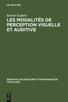 Hardcover Les modalités de perception visuelle et auditive [French] Book