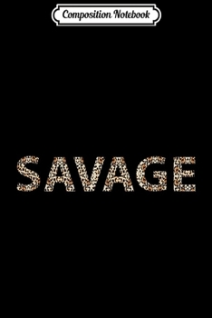 Composition Notebook: Cool Savage Cheetah Leopard Print  Journal/Notebook Blank Lined Ruled 6x9 100 Pages