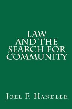 Paperback Law and the Search for Community Book
