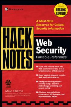 Paperback Hacknotes Web Security Portable Reference Book