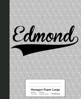 Paperback Hexagon Paper Large: EDMOND Notebook Book