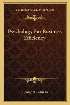 Paperback Psychology For Business Efficiency Book