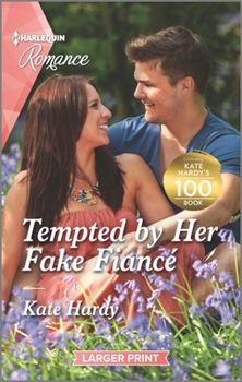 Mass Market Paperback Tempted by Her Fake Fiancé [Large Print] Book