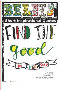 Paperback Belets - Short Inspirational Quotes: Art Zine Book