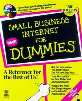 Paperback Small Busness Internet for Dummies [With Contains Internet Phone, Paint Shop Pro, Slmail...] Book