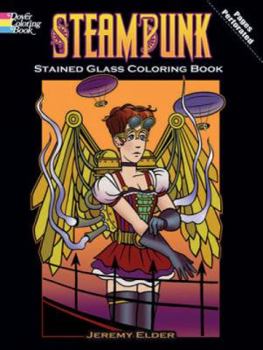 Paperback Steampunk Stained Glass Coloring Book