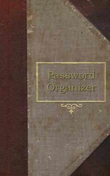 Paperback Password Organizer: A Password Organizer Journal (Old Book Style Cover) Book