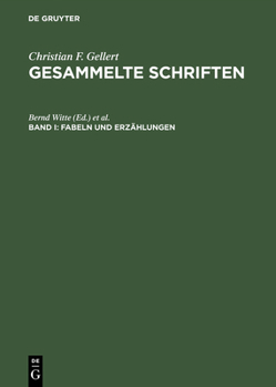 Hardcover Gesammelte Schriften, Bd I, Fabeln und Erzählungen [German] Book