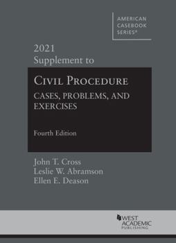 Paperback Civil Procedure: Cases, Problems and Exercises, 4th, 2021 Supplement (American Casebook Series) Book