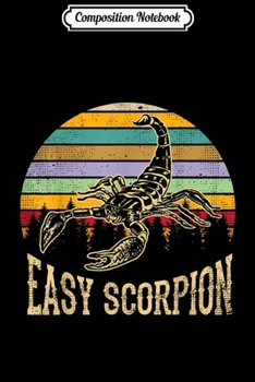 Composition Notebook: Retro Sunset Stripes Easy Scorpion Vintage Halloween Gift  Journal/Notebook Blank Lined Ruled 6x9 100 Pages