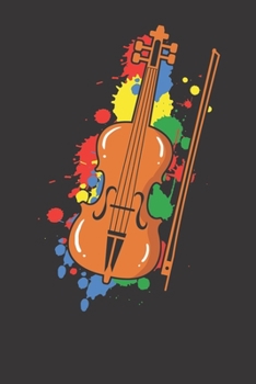 Paperback Notebook: Violin Lover Gift College Ruled 6x9 120 Pages Book