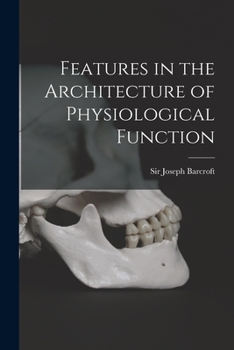 Paperback Features in the Architecture of Physiological Function Book