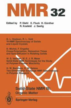 Paperback Solid-State NMR III Organic Matter: Organic Matter Book