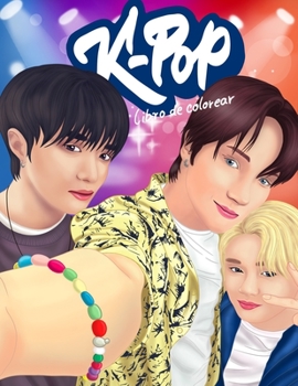 Paperback KPOP Libro de colorear: Una colección de retratos y escenas de baile de los ídolos de Kpop [Spanish] Book