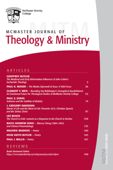 Hardcover McMaster Journal of Theology and Ministry: Volume 25: 2023-2025 Book