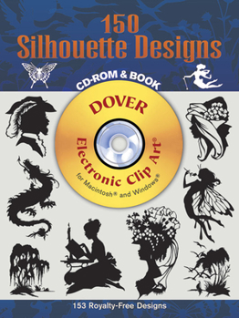 Paperback 150 Silhouette Designs CD-ROM and Book [With CDROM] Book
