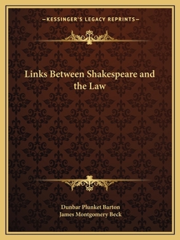 Paperback Links Between Shakespeare and the Law Book