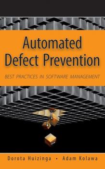 Hardcover Automated Defect Prevention Book