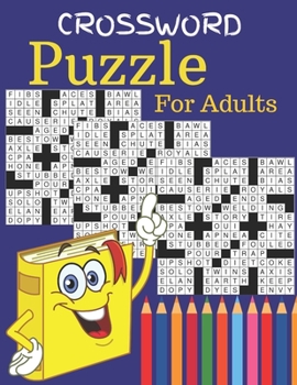 Paperback Crossword Puzzle For Adults: Easy Large Print Crossword Puzzles for Adults & Seniors Book