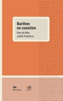Paperback Barthes en cuestión [Spanish] Book