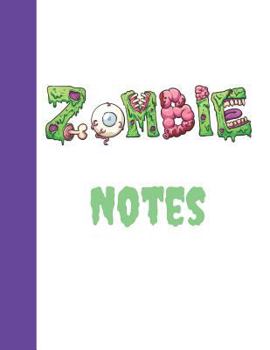 Paperback Zombie Notes: Boys College Ruled Notebook Book