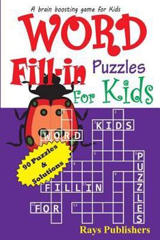 Paperback Word Fill-in Puzzles for Kids [Large Print] Book