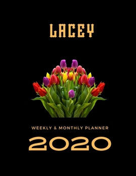2020 Weekly & Monthly Planner: Lacey...This Beautiful Planner is for You-Reach Your Goals / Journal for Women & Teen Girls / Dreams Tracker & Goals ... Agenda Schedule Organizer / 8,5 x 11 inch