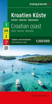 Map Croatian Coast Road and Leisure map Book