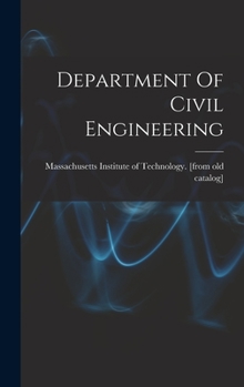 Hardcover Department Of Civil Engineering Book