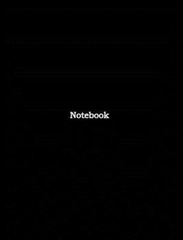 Hardcover Notebook: Black Notebook, Journal Book