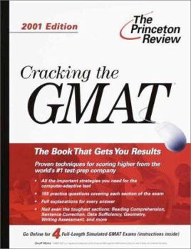 Paperback Cracking the GMAT, 2001 Edition Book