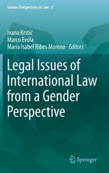 Hardcover Legal Issues of International Law from a Gender Perspective Book