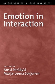 Hardcover Emotion in Interaction Book