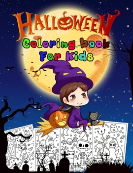 Paperback Halloween Coloring book for Kids Book