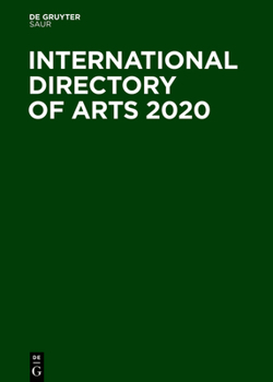 Hardcover International Directory of Arts 2020 Book