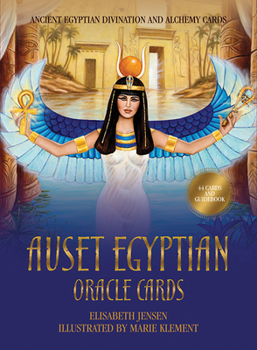 Paperback Auset Egyptian Oracle Cards: Ancient Egyptian Divination and Alchemy Cards Book