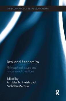 Paperback Law and Economics: Philosophical Issues and Fundamental Questions Book