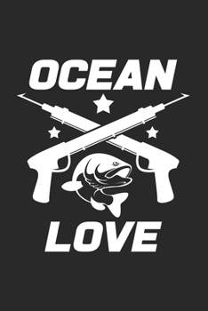 Ocean love: 6x9 Spearfishing | grid | squared paper | notebook | notes