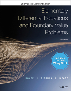 Loose Leaf Elementary Differential Equations and Boundary Value Problems, 11E Wileyplus Card with Loose-Leaf Set Book