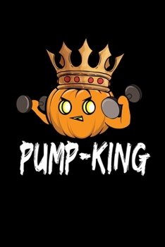 Notebook: Halloween Pumpkin Bodybuilder Pumper King Gift 120 Pages, 6X9 Inches, Graph Paper