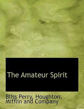 Paperback The Amateur Spirit Book